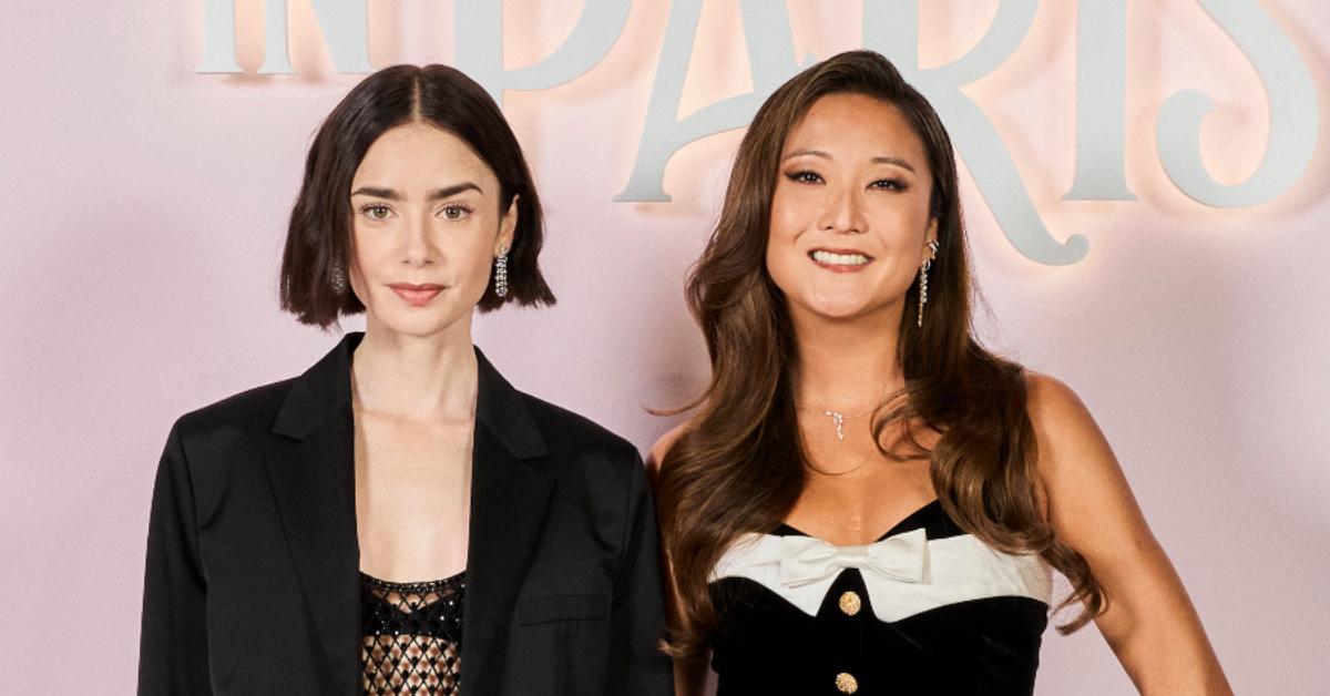 Photo of Lily Collins and Ashley Park.