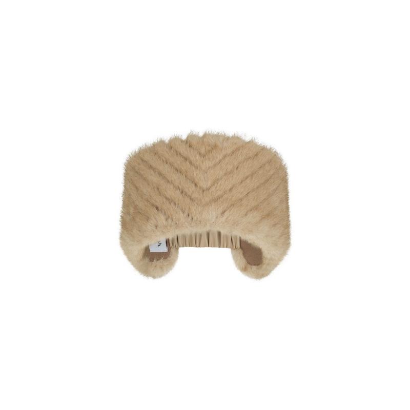 chevron headband cappuccino  ghost