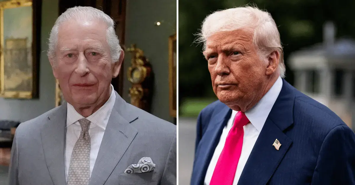 Photo of King Charles and Donald Trump