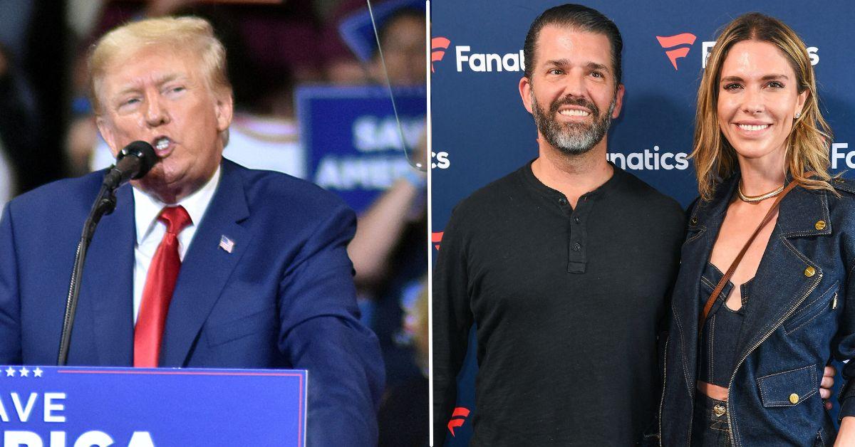 Donald Trump, Donald Trump Jr. and Bettina Anderson