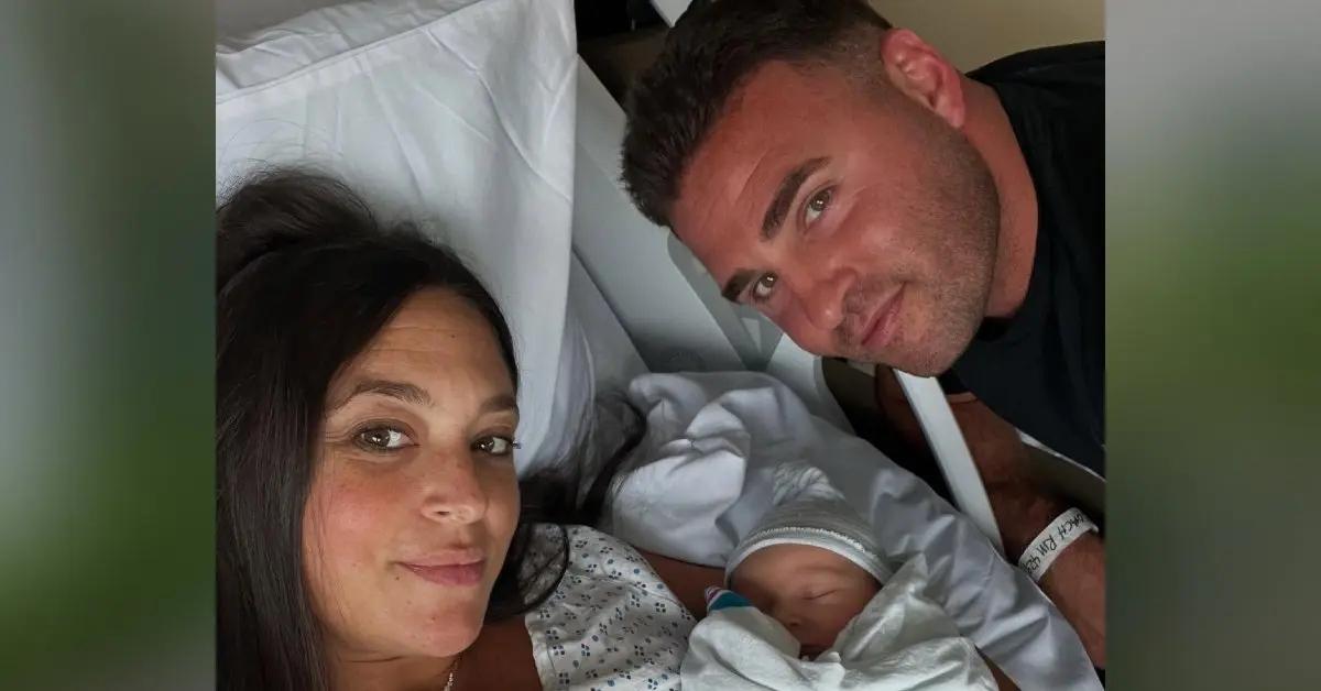 Photo of The reality star gave birth to her first child, son Vinny, in August.