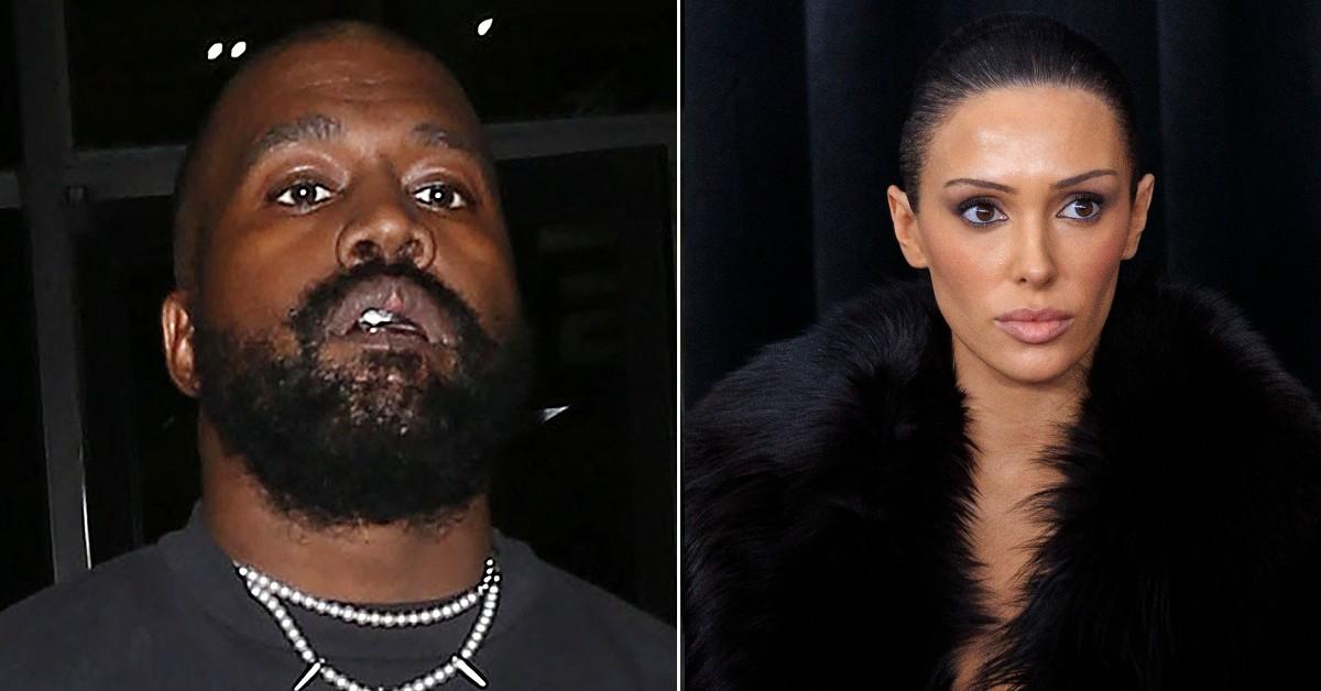 Photo of Kanye West; picture of Bianca Censori.