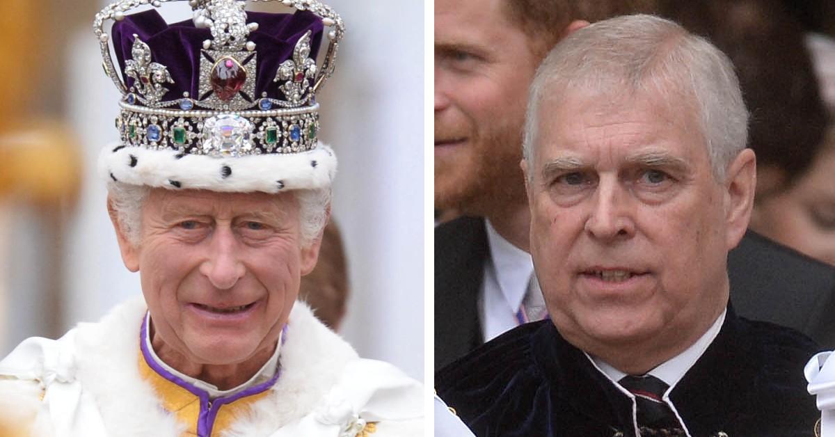 Photo of King Charles and Andrew Windsor