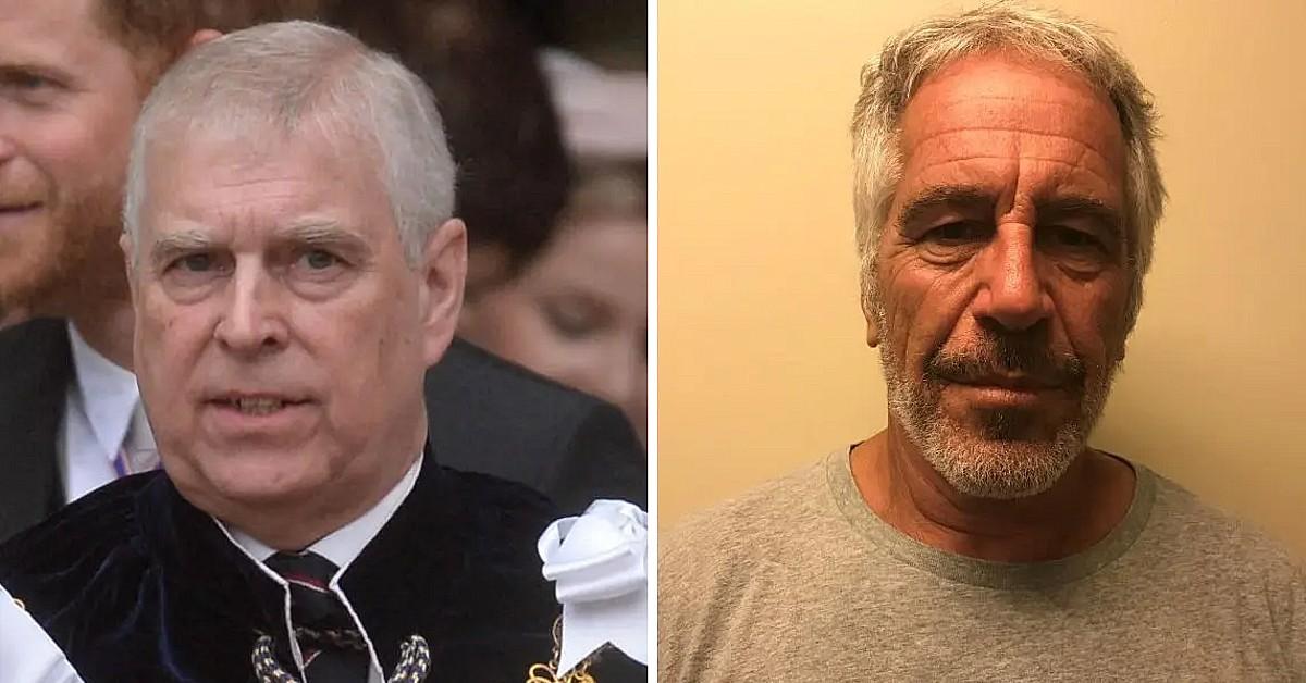 Photo of Andrew Windsor and Jeffrey Epstein