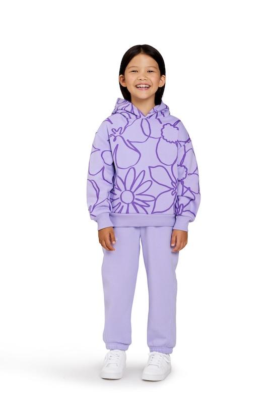lookpurplegraphicflowerhoodiefullof