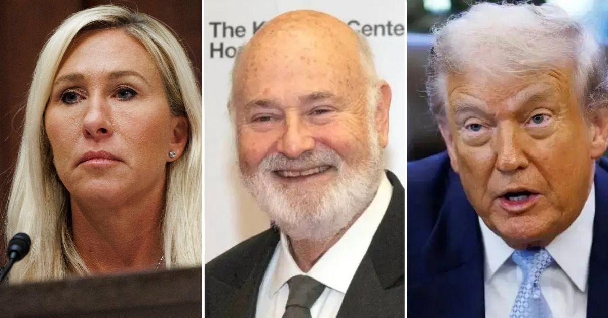 Photo or Marjorie Taylor Green, Rob Reiner and 