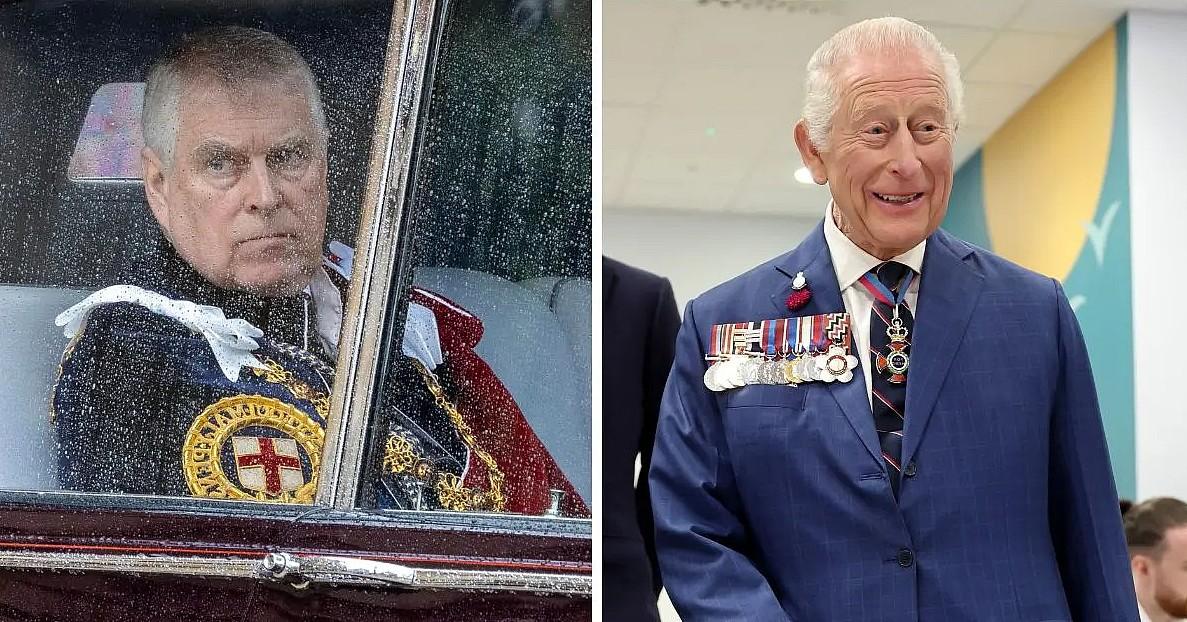 photo of Prince Andrew, King Charles. 