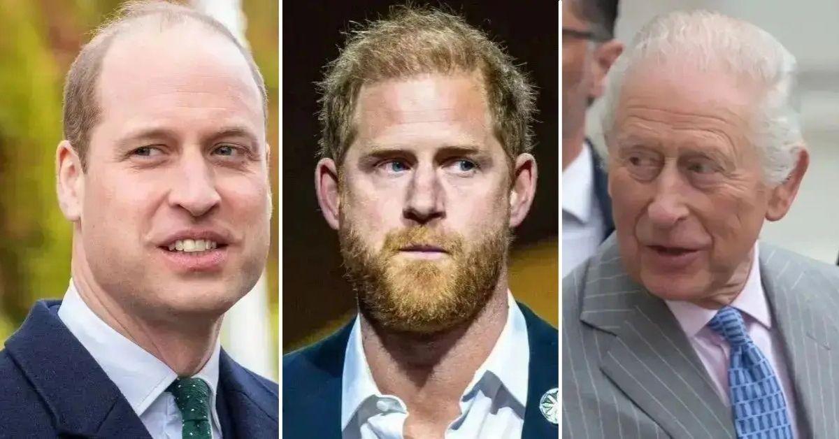 Photo of Prince William, Prince Harry and King Charles