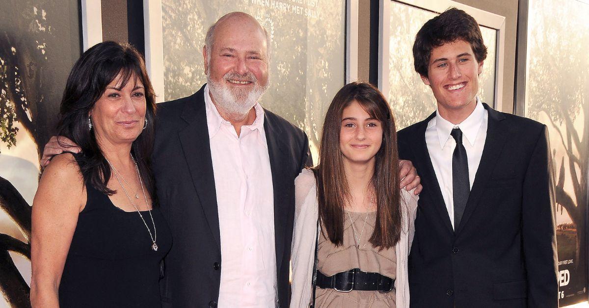 Photo of Michele and Rob Reiner with their kids